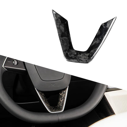 Carbon Fiber Center Control Touchscreen Cover for Tesla Model 3/Y Forging