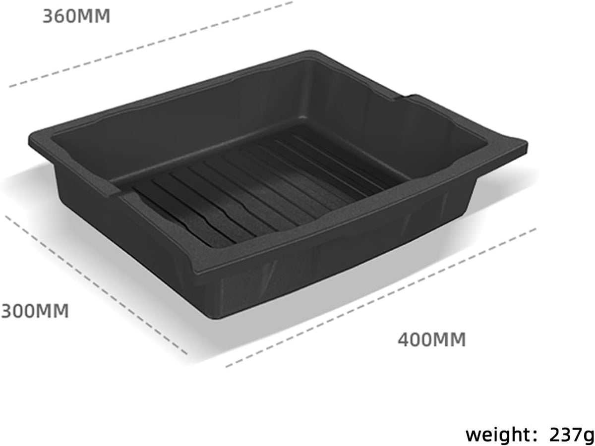 2 Pack For Tesla Model X 2017-2025 Front/Back Under Seat Storage Organizer,TPE Waterproof Underseat Bin Trash Storage Can for Tesla Model X accessories