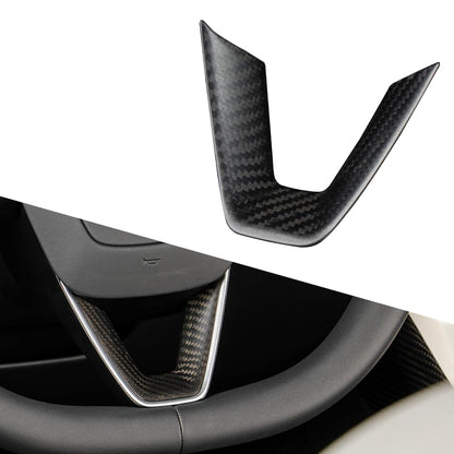 Carbon Fiber Center Control Touchscreen Cover for Tesla Model 3/Y Matte Twill Weave