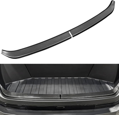 JSWAN Carbon Fiber Front Trunk Threshold Strip Fit for Tesla Cybertruck (2024 2025 2026) Cyber Truck Front Trunk Gate Protector Sill Guard Cover Accessories (Matte Black)