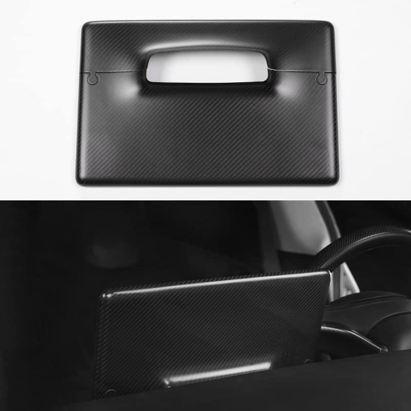 Carbon Fiber Center Control Touchscreen Cover Frame for Tesla Model 3/Y Matte black