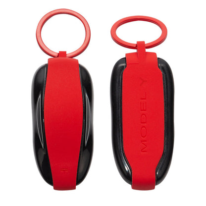 Silicone Key Protector for Tesla Model 3/Y/S/X Keys - Key Fob Holder Model Y Red