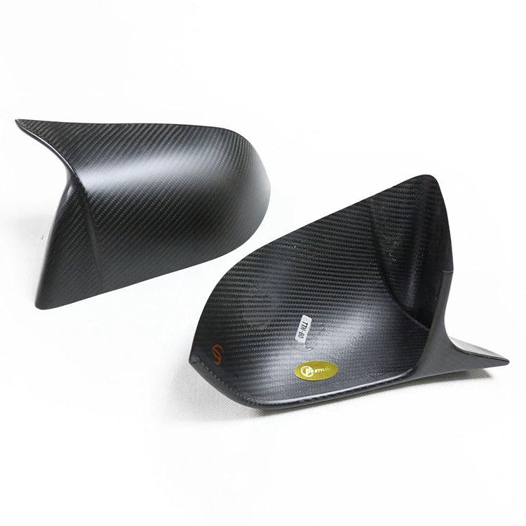 [Real Carbon Fiber] Model 3 GT Style Side Mirror Cover, Rear View Mirrors Cover Cap (2 Pcs) for Tesla(2017-2025)