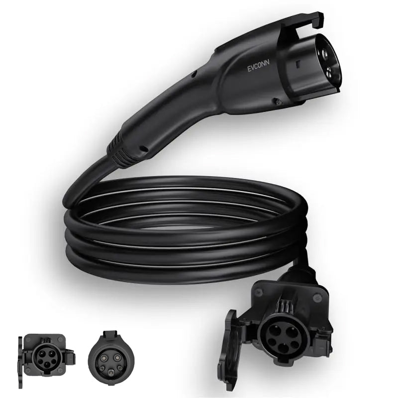 J1772/Type 1 EV Charger Extension Cable Compatible for All SAE J1772 Chargers 16.4FT (5M) Black