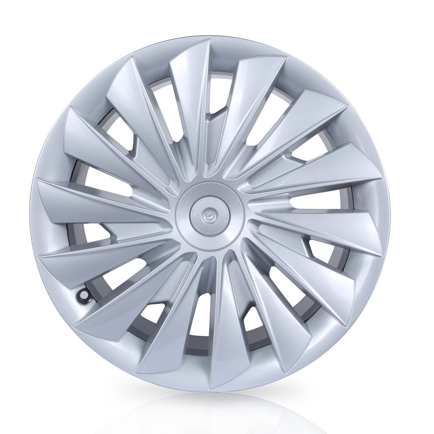 Whirlwind Style Wheel Hubcap For Tesla 2024 Model 3 Highland 18'' Phonton Wheels (4PCS) Silver