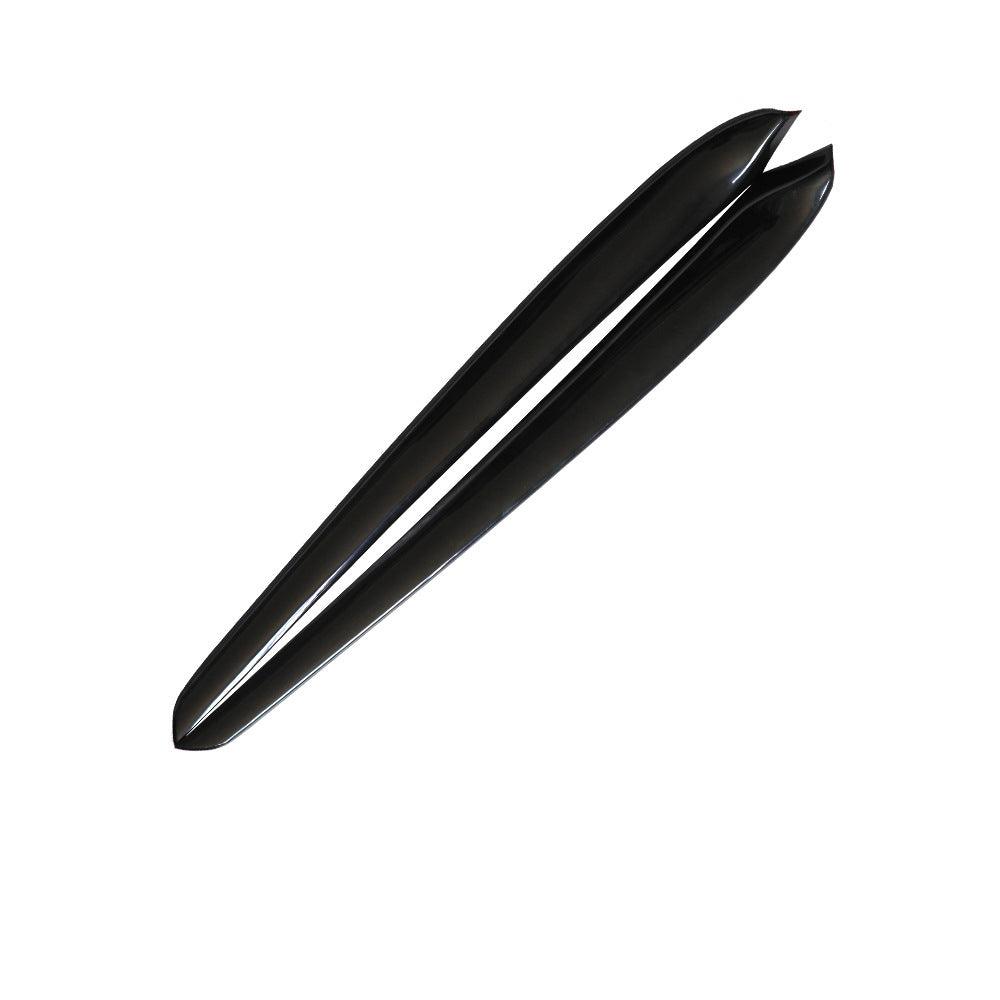 Model 3/Y Door Trim Cover Wrap ABS Matte Carbon Fiber Pattern (2 PCS) for Tesla (2021-2023) Glossy Black