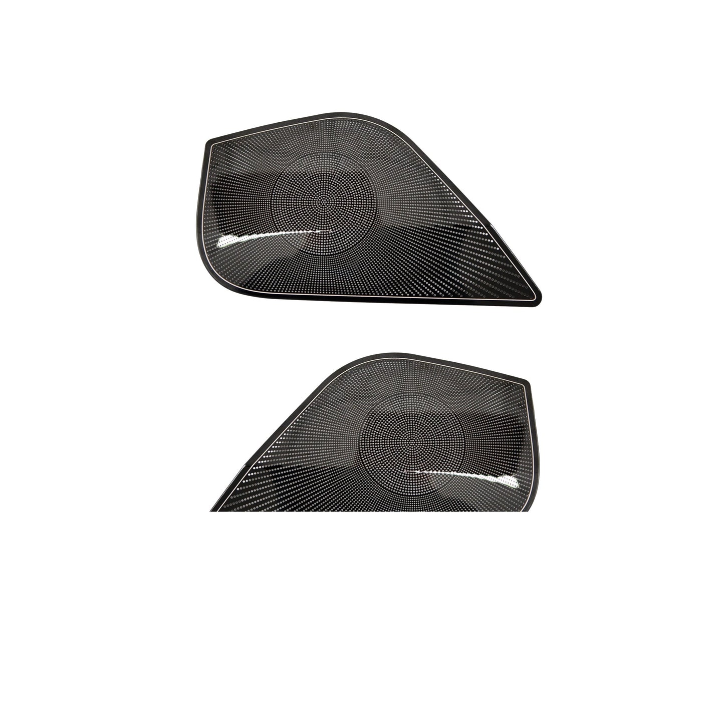2024 Model 3 Highland Door Speaker Protective Cover Rear Exhaust Air Vent Protective Cover Black Titanium Car Door Horn(2PCS)