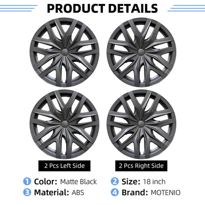 18" Arachnid Wheel Covers For Tesla Model 3 Highland