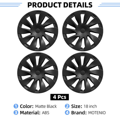 18" Cyclone Wheel Covers For Tesla Model 3