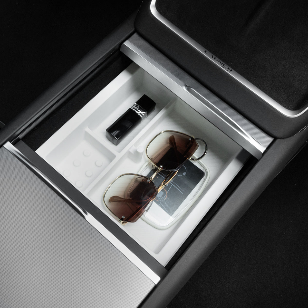 Center Console & Armrest Storage Box for Tesla Model Y Juniper 2025+