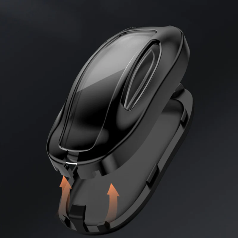 Alloy and Leather Key Fob Cover for Tesla Model 3/Y/S/X