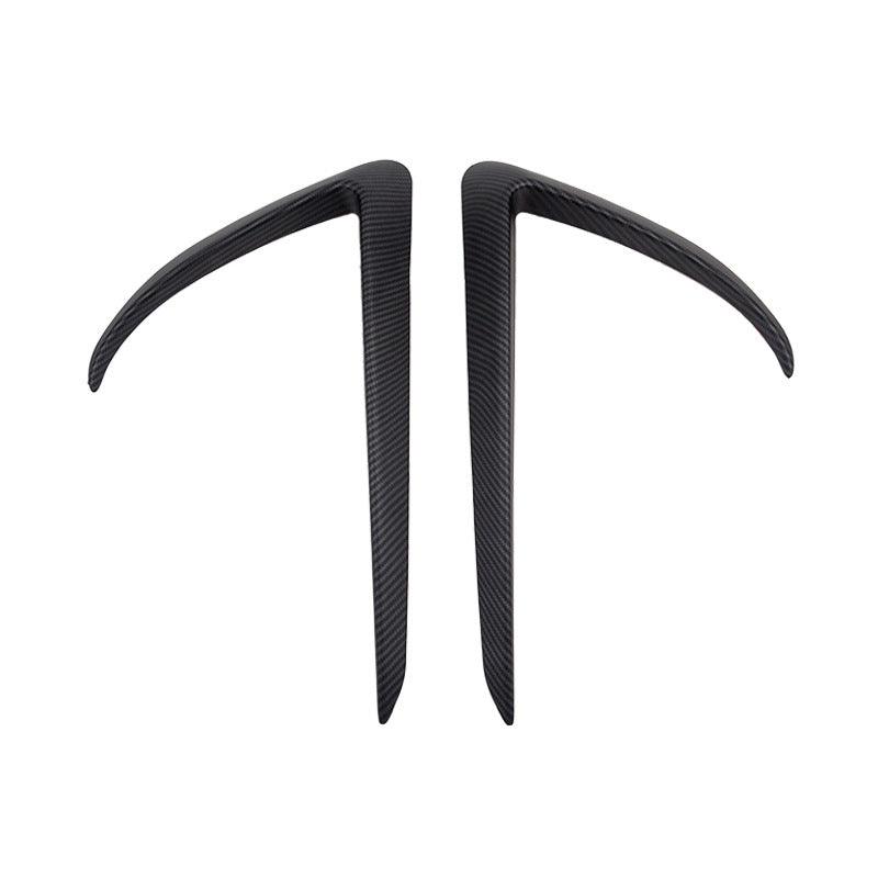 Model 3 Fog Light Cover Canards/Eyelids (1 Pair) (2017-2023) Matte Carbon Fiber