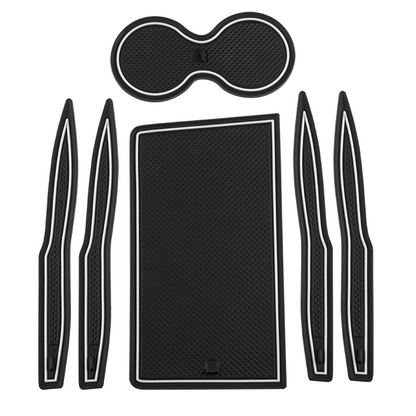 Model S Cup Door Slot Mat for Tesla(2017-2021) White