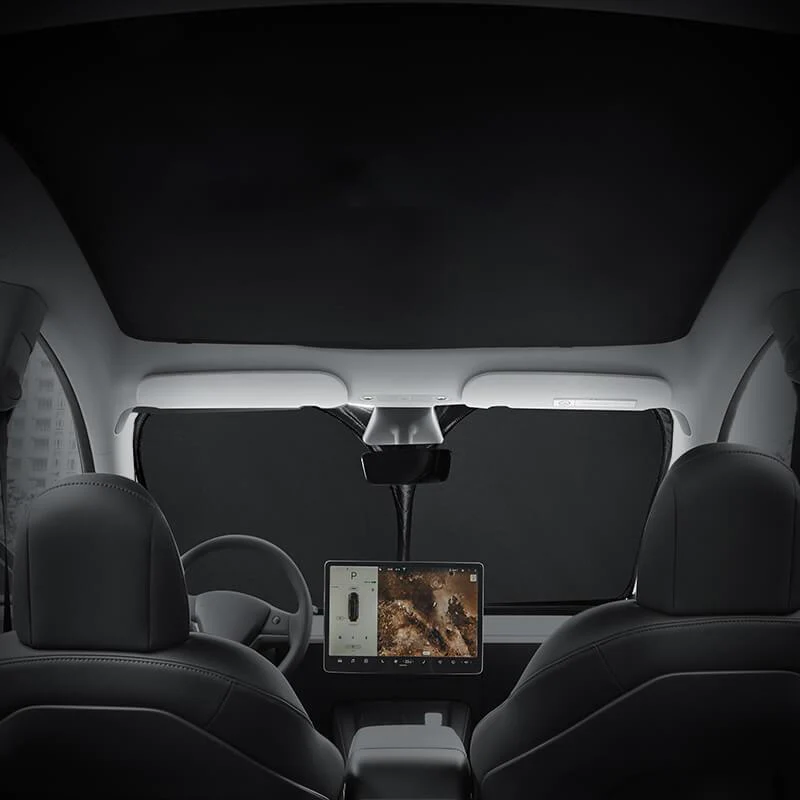 Model 3/Y Foldable Windshield Sun Visor Shade (2017-2024) for Tesla Car Accessories