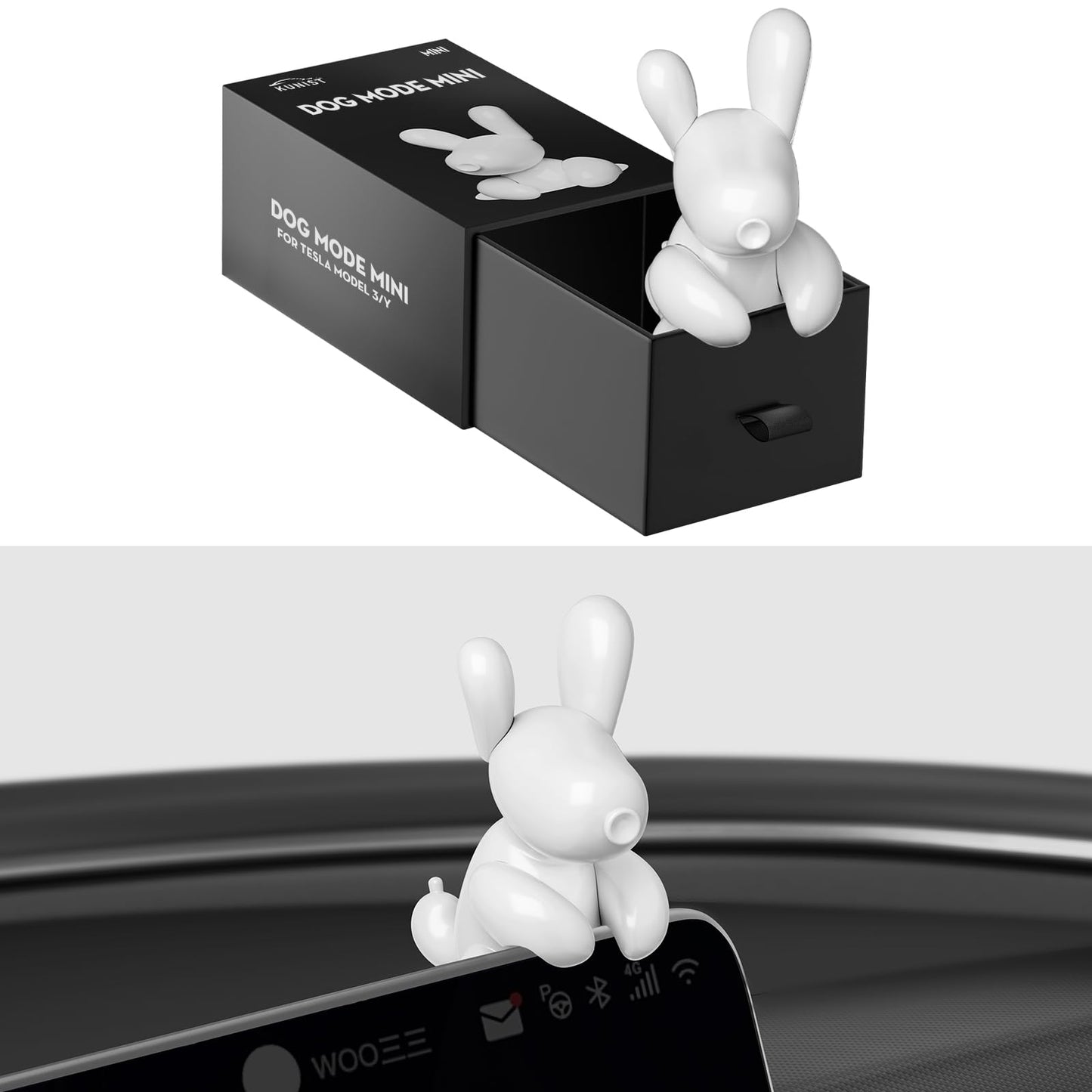 Funny Dog Mode Mini Screen Decoration For Tesla Model 3/Y Dog Model
