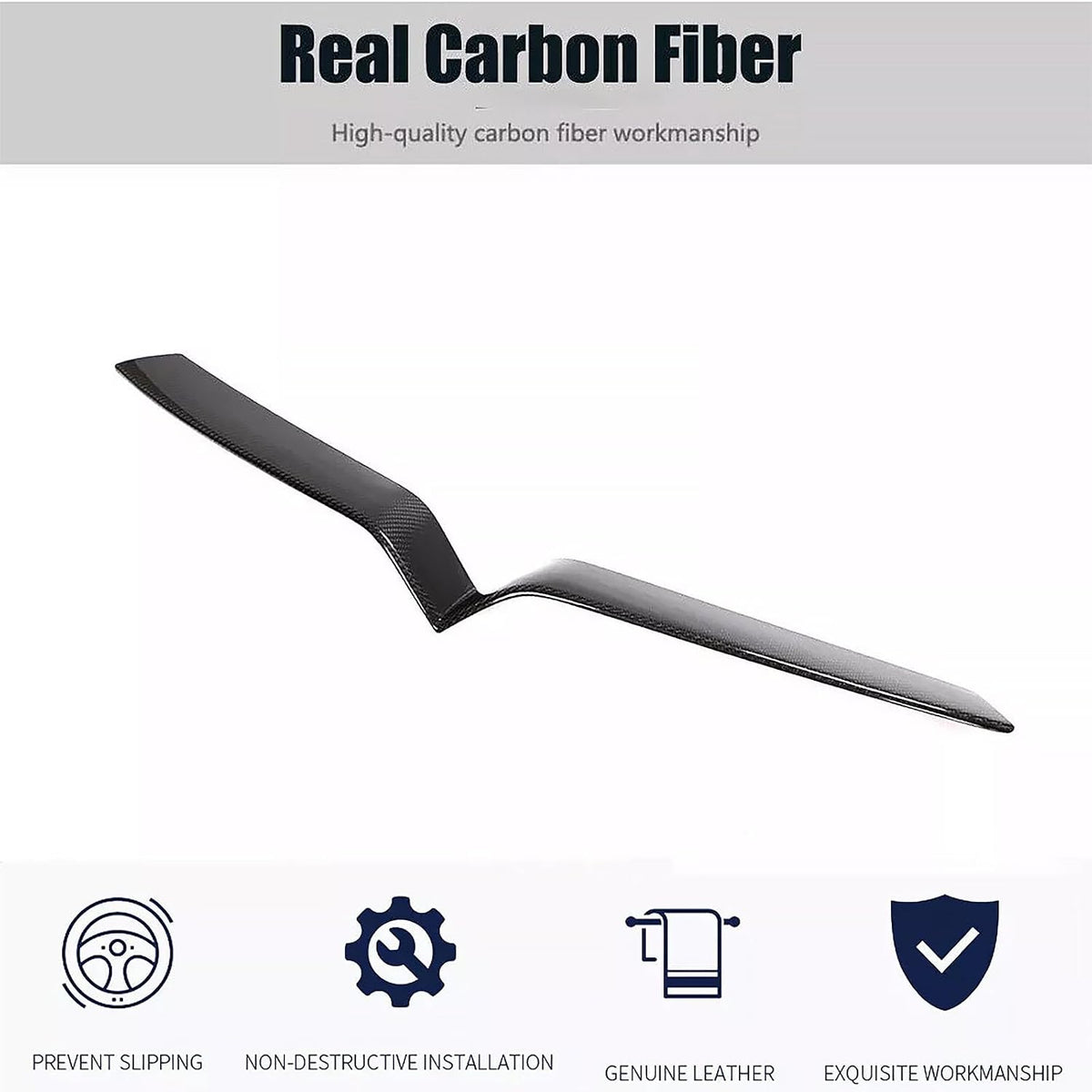 Carbon Fiber Front Grille Insert Trim for Tesla Model X