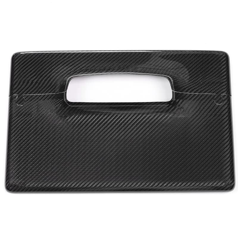 Carbon Fiber Center Control Touchscreen Cover Frame for Tesla Model 3/Y Bright black