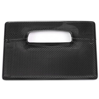 Carbon Fiber Center Control Touchscreen Cover Frame for Tesla Model 3/Y Bright black