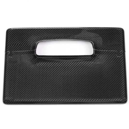 Carbon Fiber Center Control Touchscreen Cover Frame for Tesla Model 3/Y Bright black