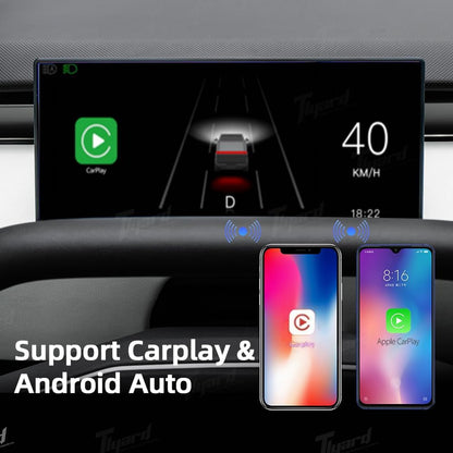 Wireless/Wired Carplay Android Auto Bluetooth WiFi USB Navigation Power Head Up Display for Tesla Model 3/Y