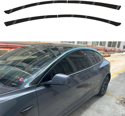 Customized Suspended Roof Film for Tesla Model 3 2017-2025 Invisible Car Body Suit Original Vehicle Black PVC Protective Film