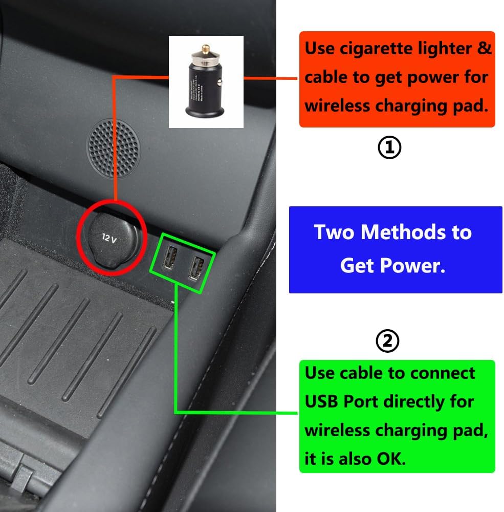 Wireless Charger Center Console Box Organizer Tray For Tesla Model S/X