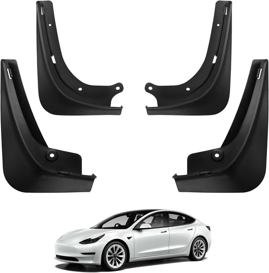 All Weather Protector Mud Flaps Splash Mud guards for Tesla Model 3/Y/S/X 2016-2023 Model 3