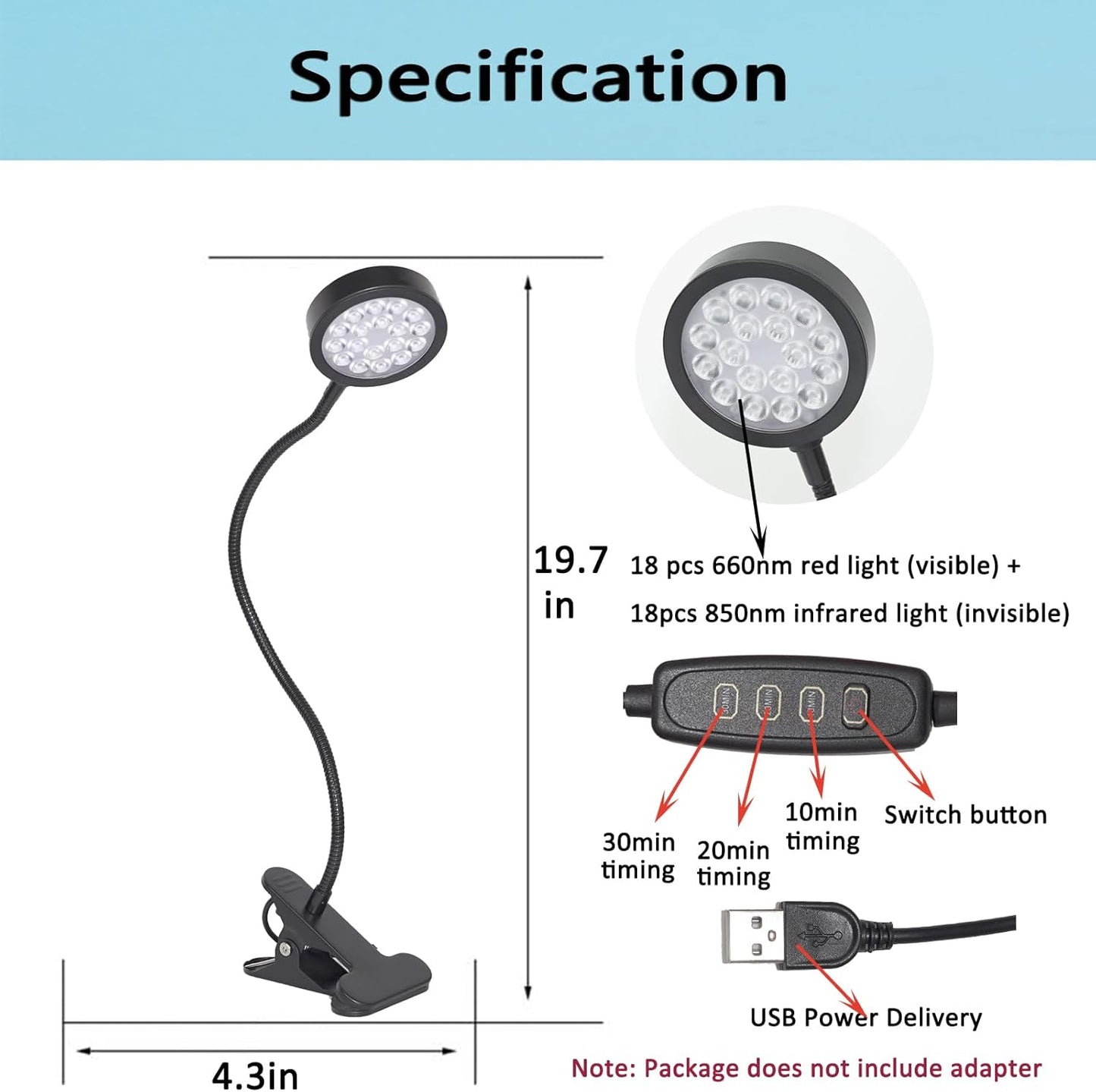 Portable Face and Body Red Light Therapy for Tesla EV Car Driver