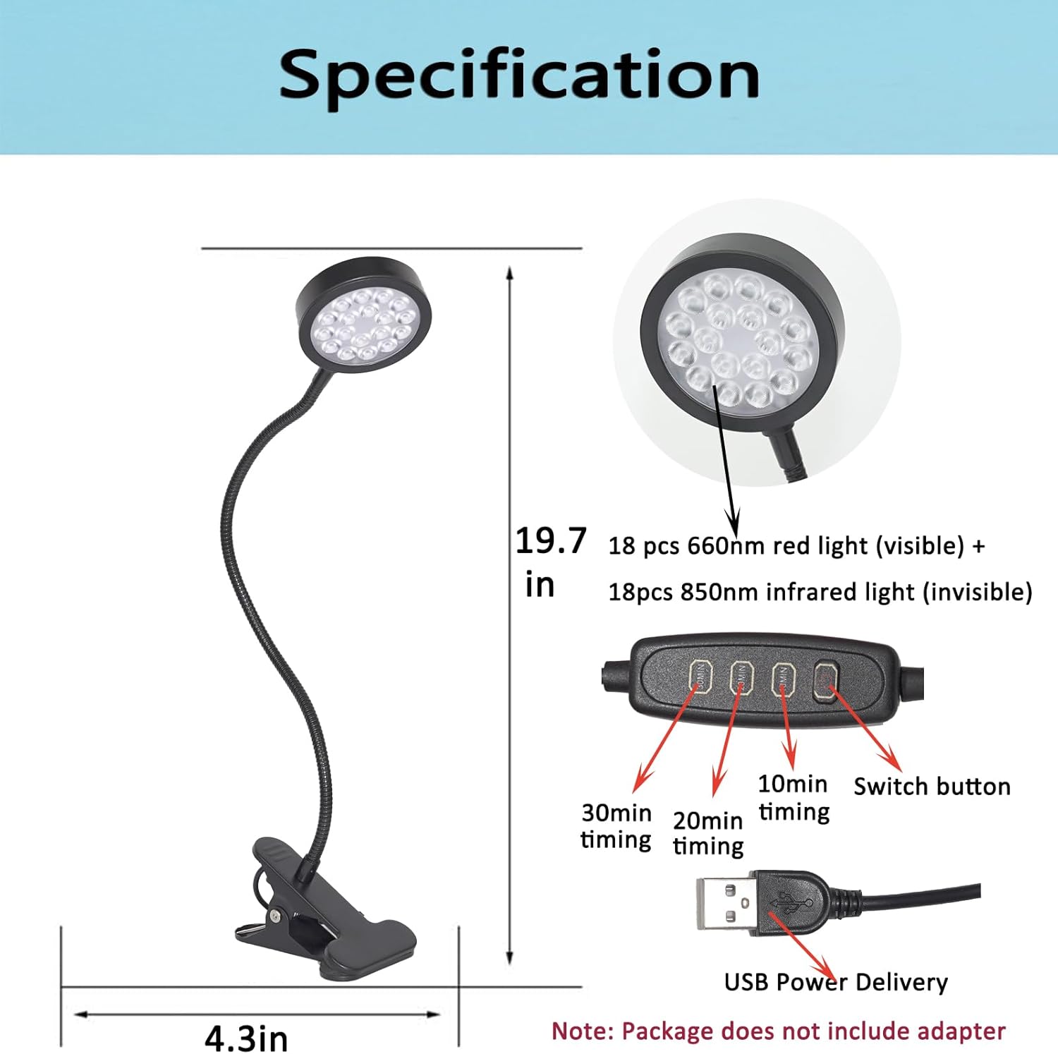 Portable Face and Body Red Light Therapy for Tesla EV Car Driver
