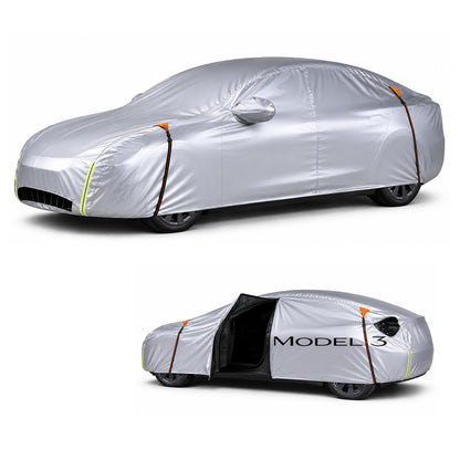 All-Weather Car Cover Custom Fit for Tesla Cybertruck/3/Y/S/X for Tesla Model 3 (2017-2026)