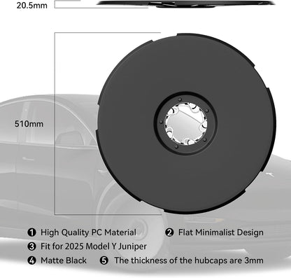 19 inch Wheel Cover Hubcaps with Rim Protectors For Tesla Model Y Juniper
