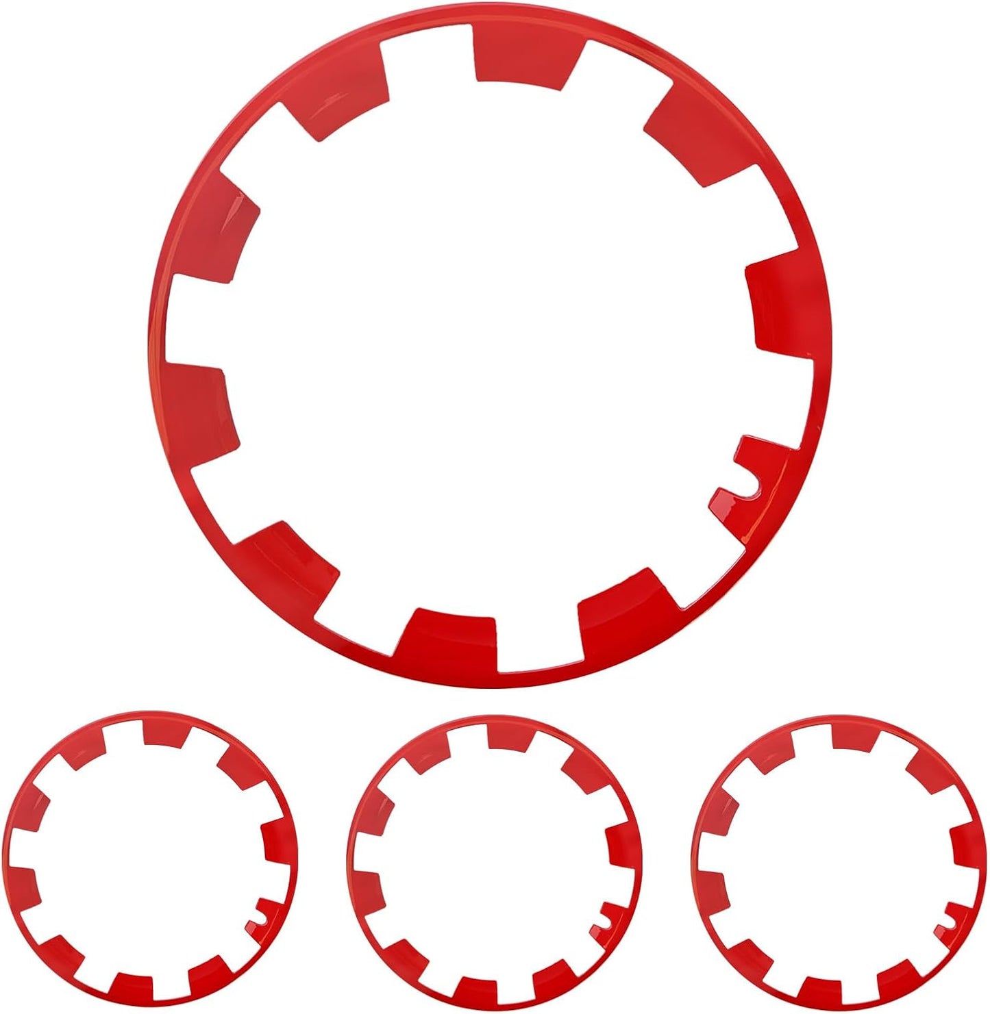 ABS PC RED Wheel Rim Protector Rim Guard for Tesla Model Y 2020-2024 Model Y 20in