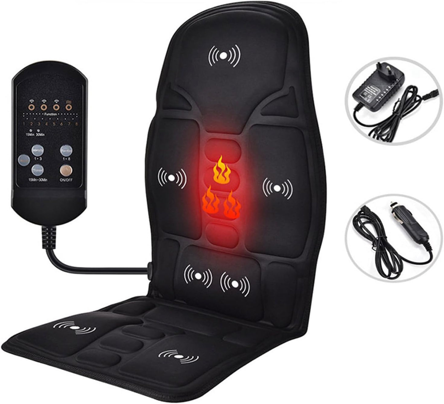 Portable Infrared Heating Pat Massager Car Seat for Tesla and Evs