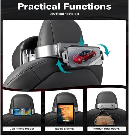 Tesla Model 3/Y Adjustable Headrest Pillow with Phone & Tablet Holder