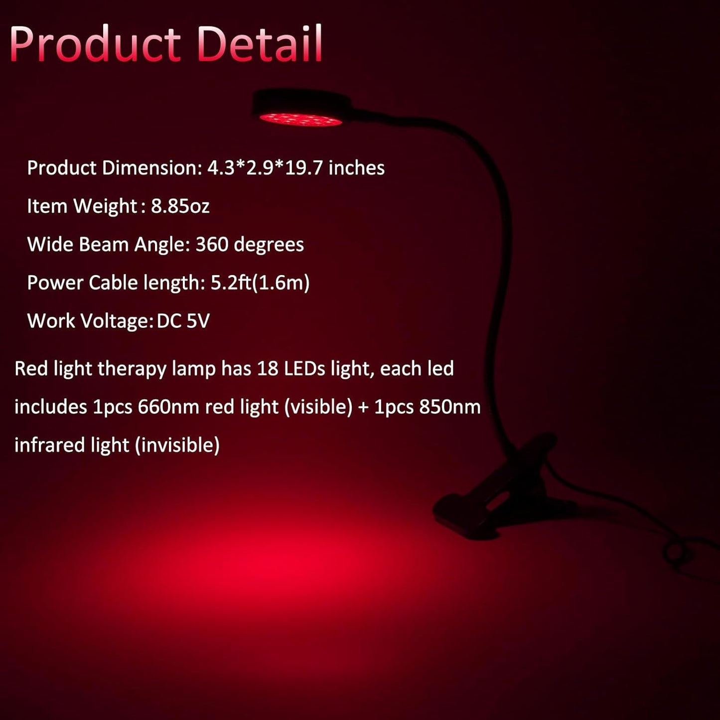 Portable Face and Body Red Light Therapy for Tesla EV Car Driver