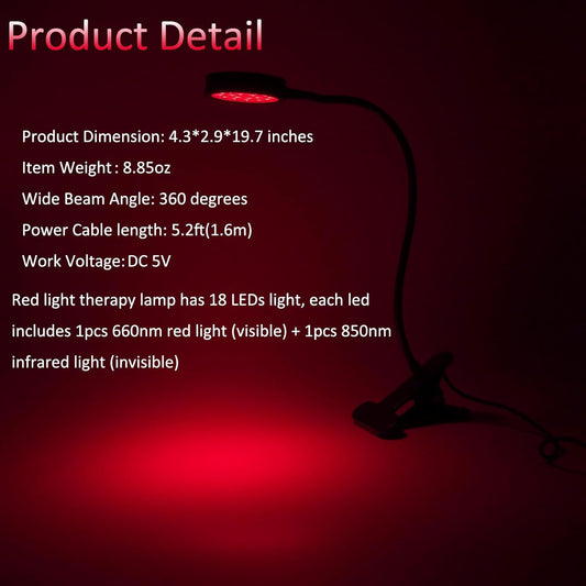 Portable Face and Body Red Light Therapy for Tesla EV Car Driver