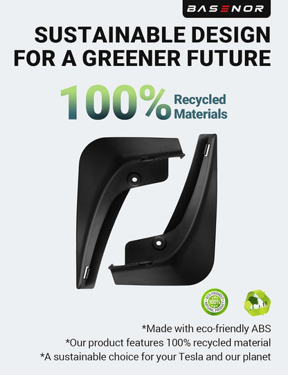 All Weather Protector Mud Flaps Splash Mud guards for Tesla Model 3/Y/S/X
