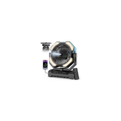 24000mAh Portable Rechargeable Battery Powered Fans for EV All Cars