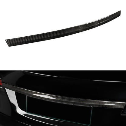 [Real Carbon Fiber] Rear Tailgate Trim Strip Cover for Model S 2022+ Glossy Carbon Fiber