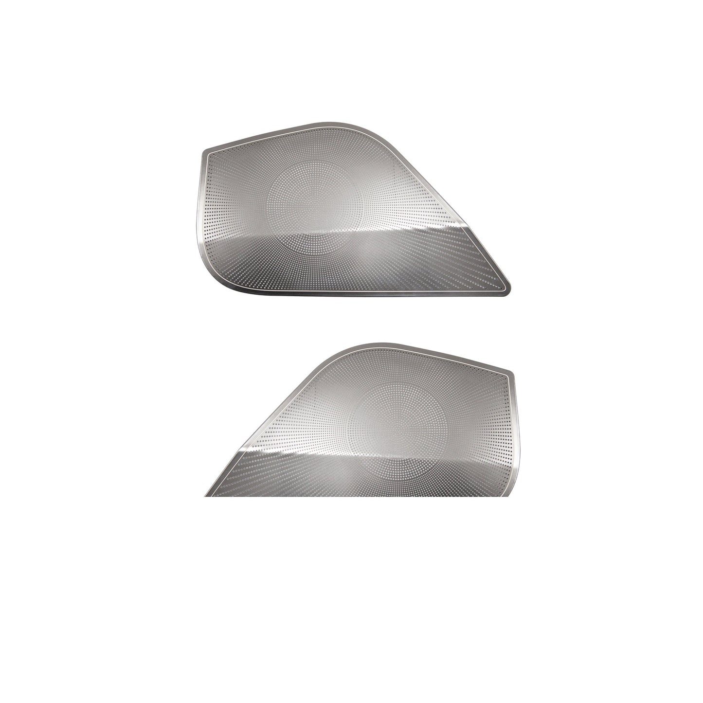 2024 Model 3 Highland Door Speaker Protective Cover Rear Exhaust Air Vent Protective Cover Silver Car Door Horn(2PCS)