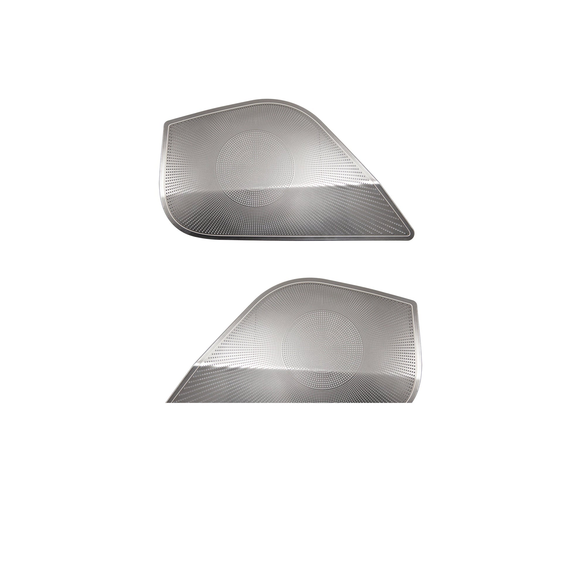 2024 Model 3 Highland Door Speaker Protective Cover Rear Exhaust Air Vent Protective Cover Silver Car Door Horn(2PCS)