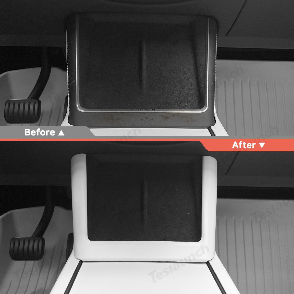 Center Console Wireless Charging Trim (ABS) for Tesla Model Y Juniper 2025+