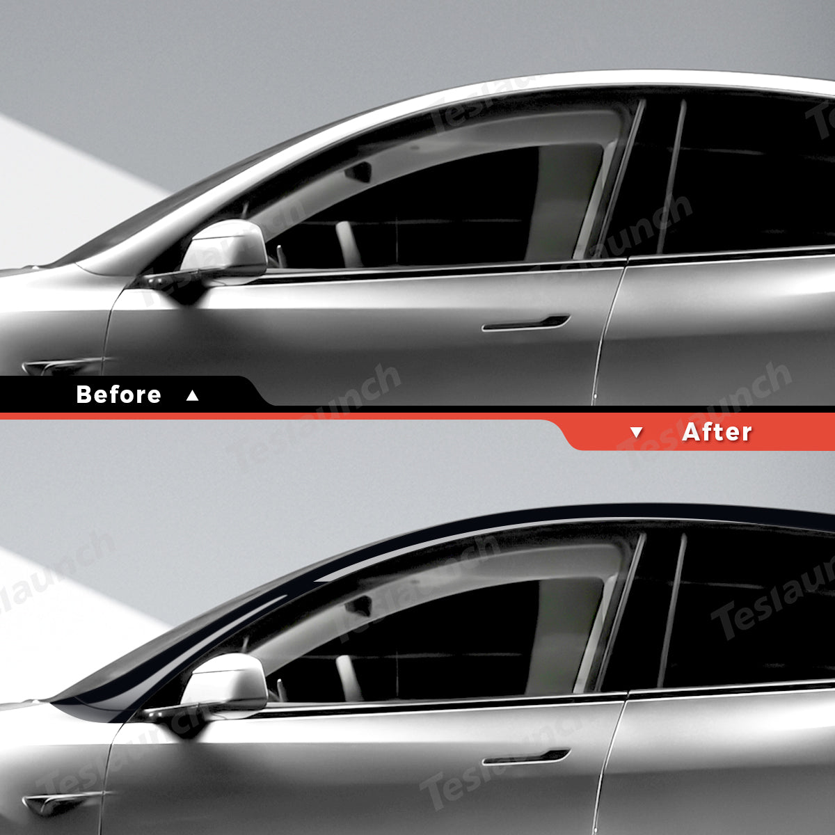 TPU Roof Pillar Delete Wrap for Tesla Model Y Juniper 2025+