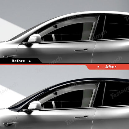 TPU Roof Pillar Delete Wrap for Tesla Model Y Juniper 2025+