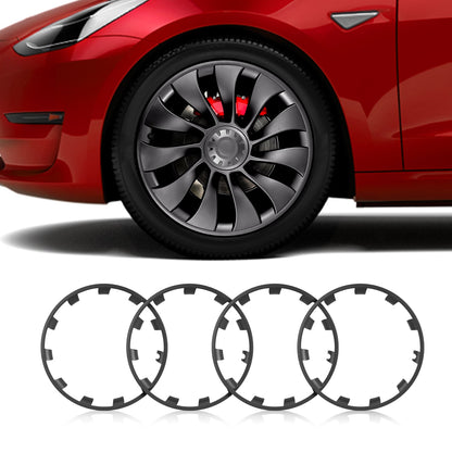 All-in-one Rim Protector for Tesla Model 3 Performance 20-inch Uberturbine Wheel Carbon Grey Standard Set (4 PCS)