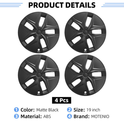 19 Inch Arachnid Style Hubcaps For Tesla Model Y Juniper