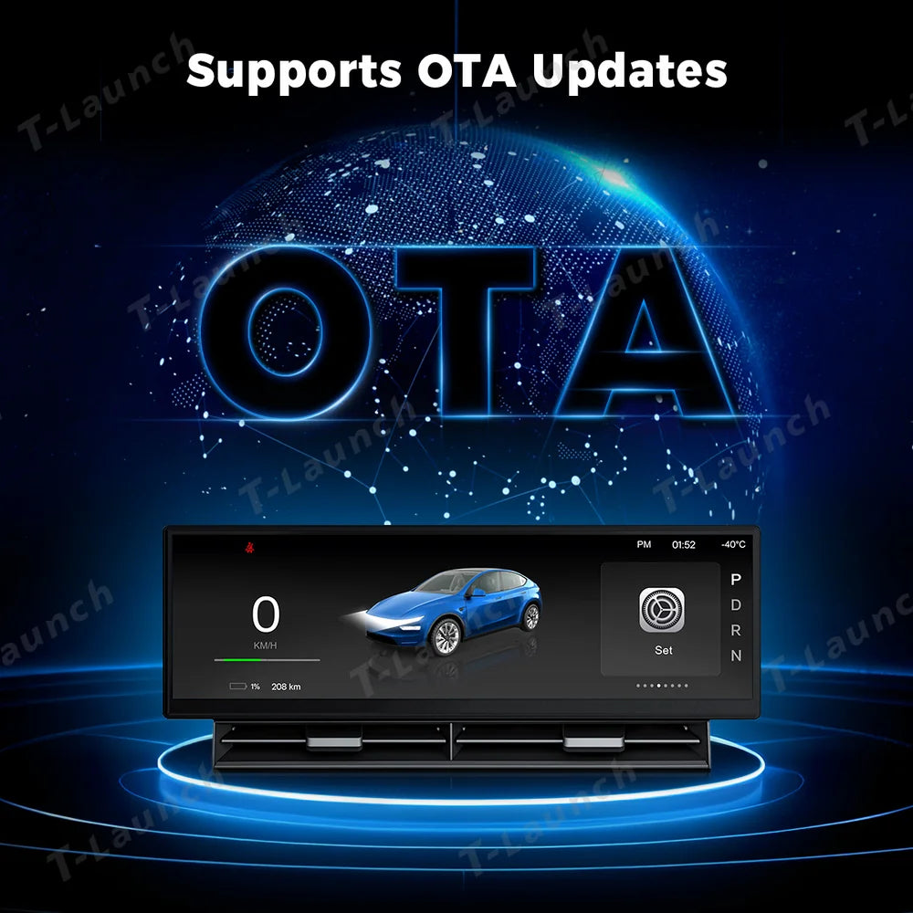 10.88" Large Instrument Cluster Head Up Display for Tesla Model 3/Y/Cybertruck