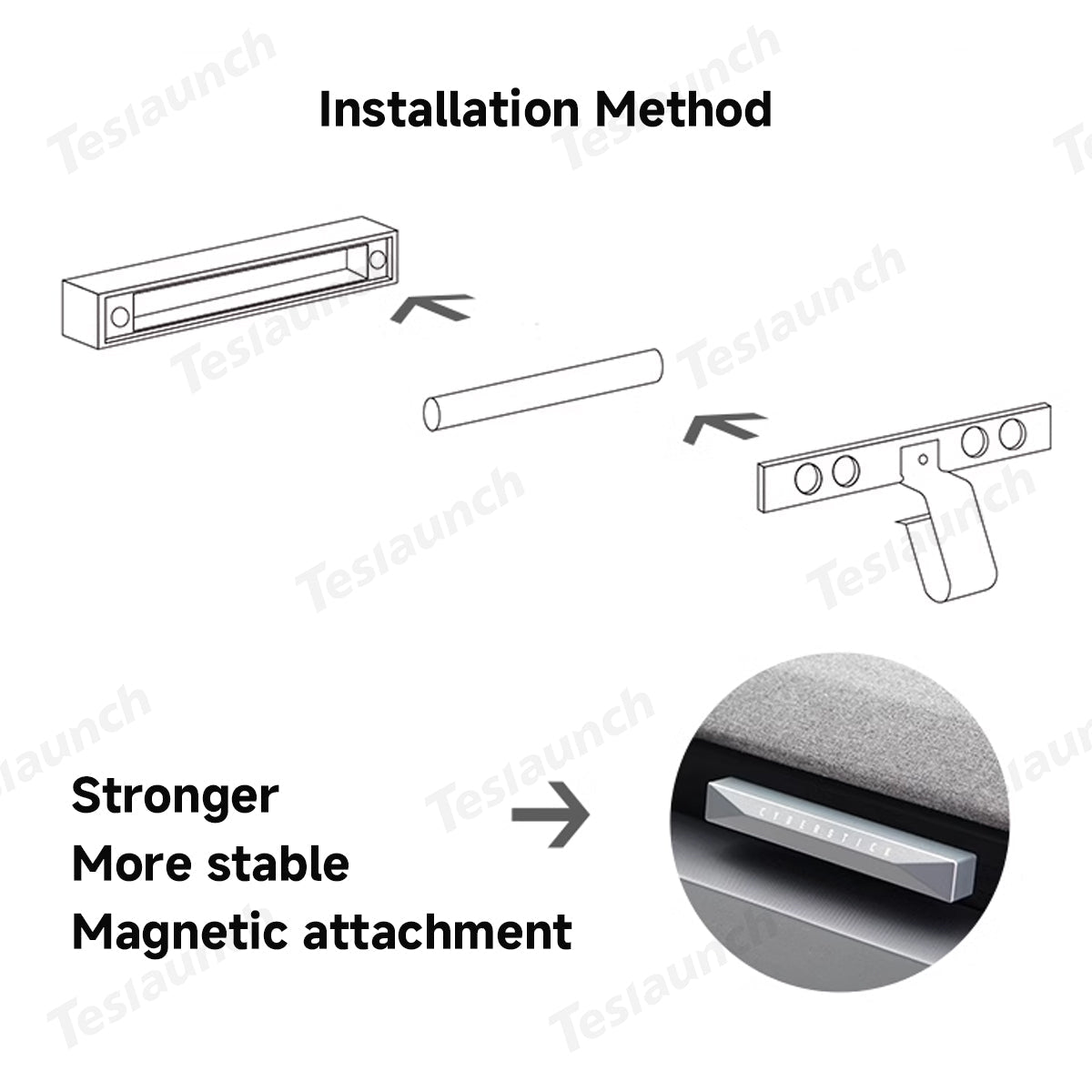 Cybertruck Style Dashboard Air Freshener For Tesla Model Y Juniper 2025+/Model 3 Highland 2024+