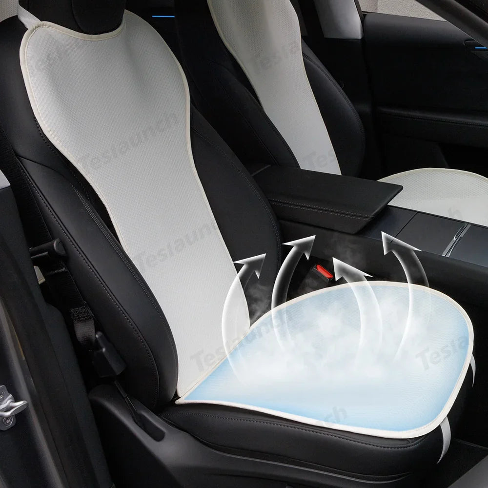 Ice Silk Breathable Air Mesh Seat Cushion for Tesla Model Y Juniper 2025+