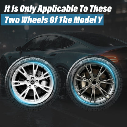 19" Turbine Style Wheel Hub Cover For Tesla Model Y 2020-2024